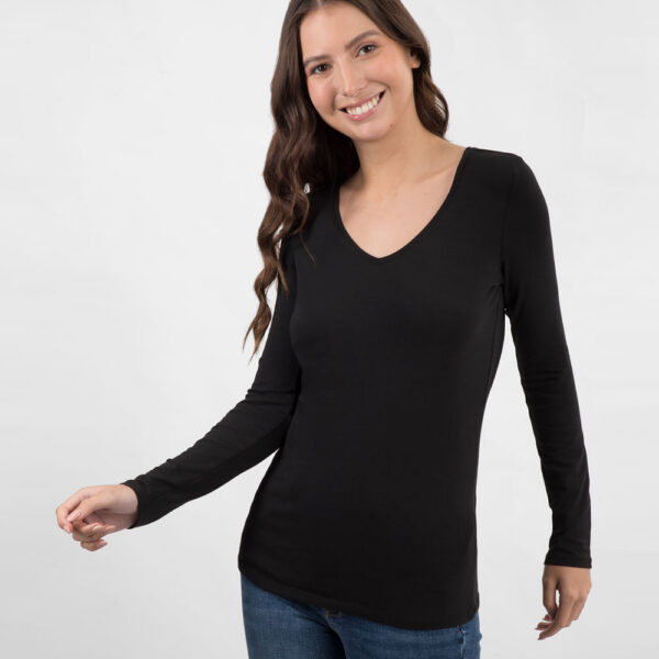 Polo Mujer Mariluna Core Negro