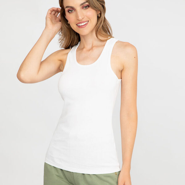 Top Mujer Mey Core Blanco