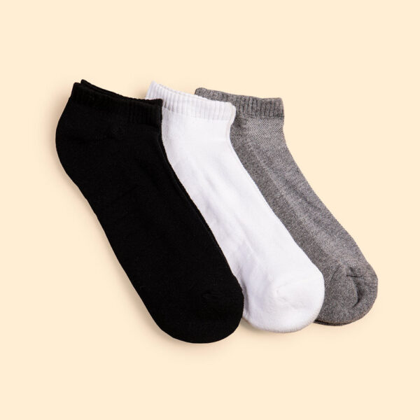 Calcetines Pack x 3 Hombre Mitzo Blanco/Gris/Negro