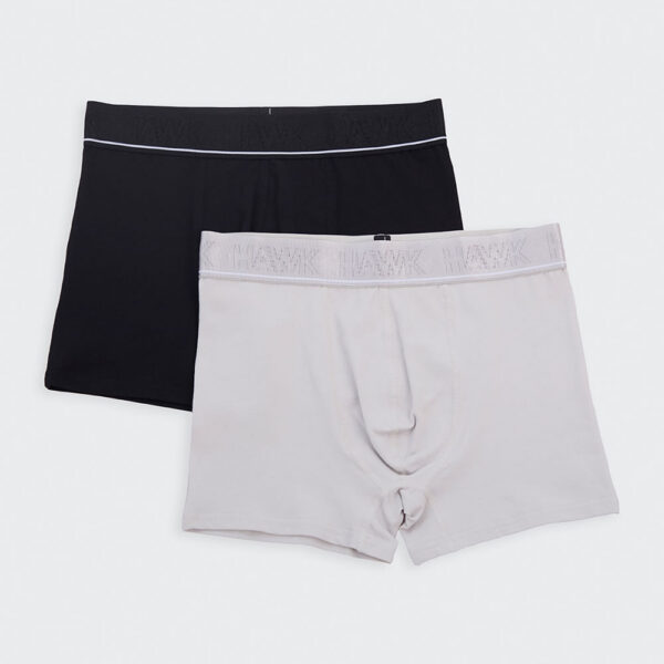 Pack x 2 Boxer Hombre Rocco Negro/Gris