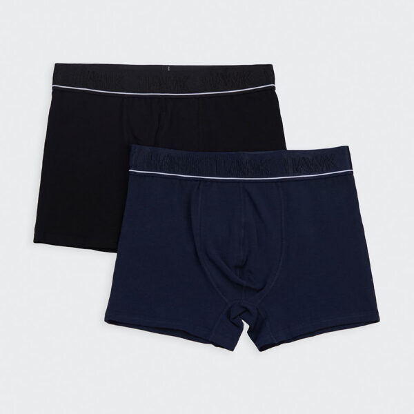 Pack x 2 Boxer Hombre Rocco Negro/Azul