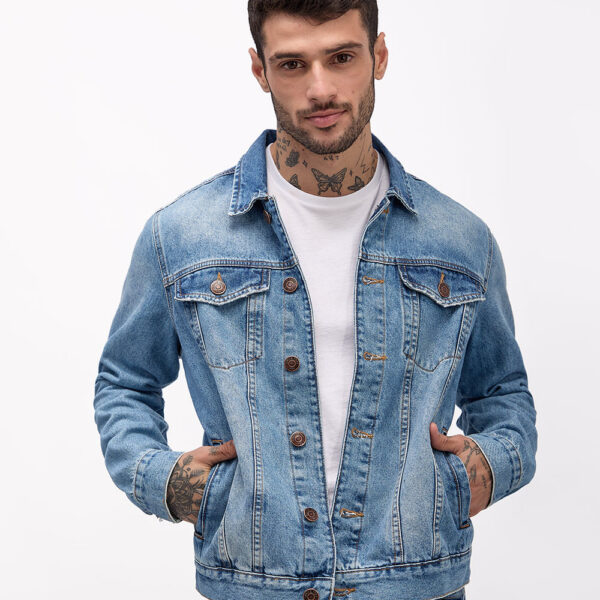 Casaca Jean Hombre Nee Celeste