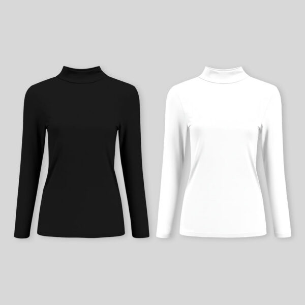 Pack de 2 cafarenas negro / blanco óptico