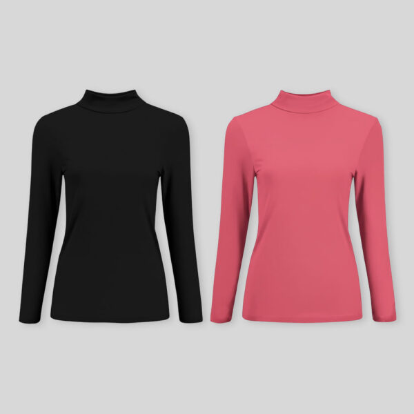 Pack de 2 cafarenas negro / coral sandia