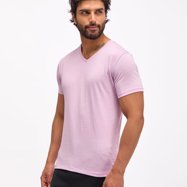 Polo Hombre César Core Lila Refinado