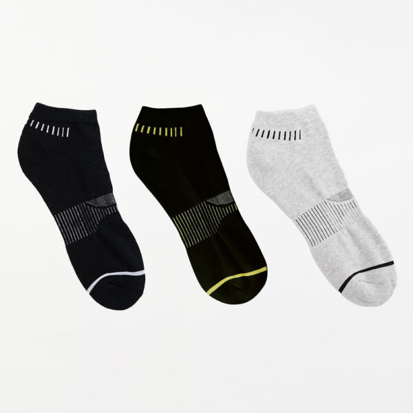 Calcetines Pack x 3 Hombre Franco Blanco/Niquel Poly/Negro