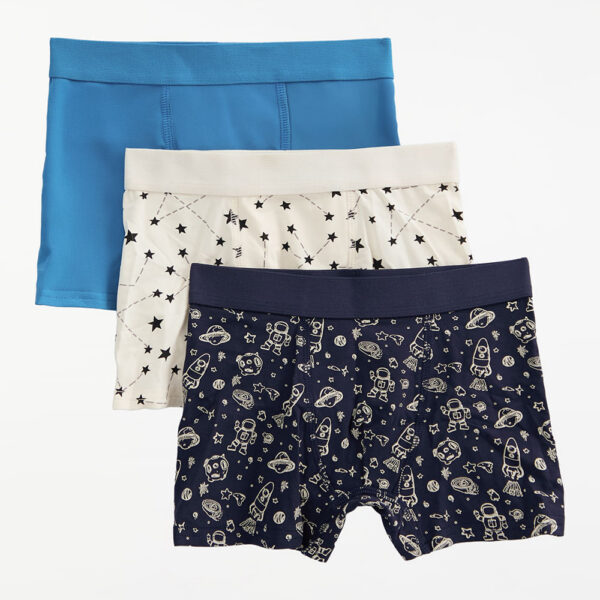 Boxer Pack x 3 Niño Lucas Celeste Agua