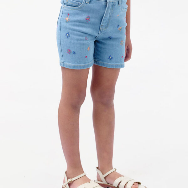 Short Denim Niña Indira Light Wash