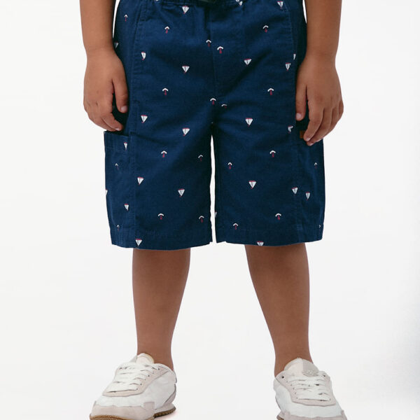 Bermuda Niño Piero Print Azul Atlántico