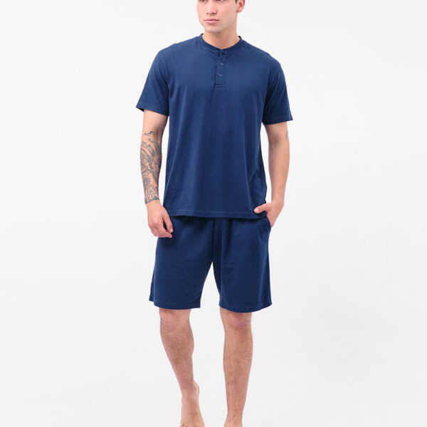 Pijama Set 2 Piezas Hombre James Azul