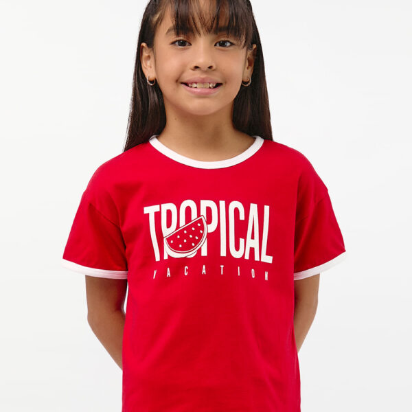 Polo Niña Jazmin Rojo Flama