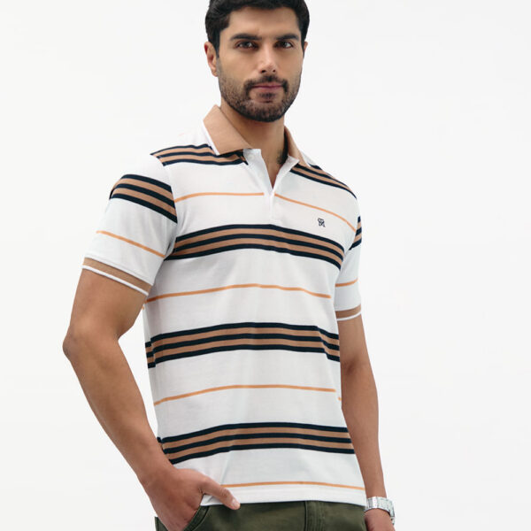 Polo Cuello Camisa Hombre Saylor Blanco Optico