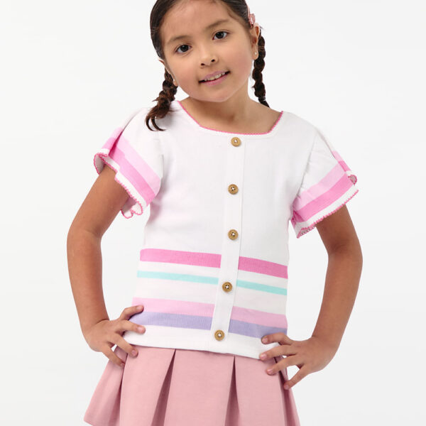 Top Niña Olivia Blanco