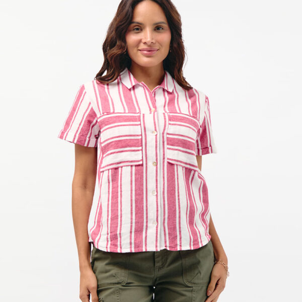 Blusa Mujer Camila Print Rojo Flama