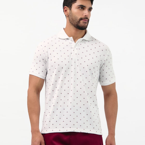 Polo Cuello Camisa Hombre Enzo Blanco Optico