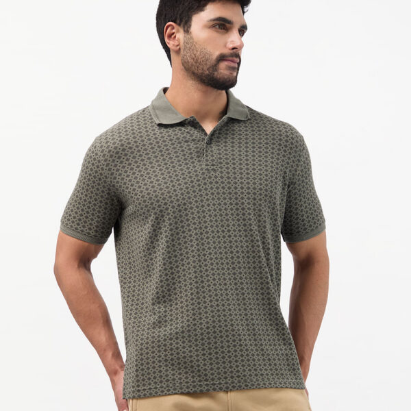 Polo Cuello Camisa Hombre Enzo Verde Forestal