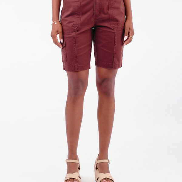 Bermuda Mujer Margaret Solid Marron Chocolate