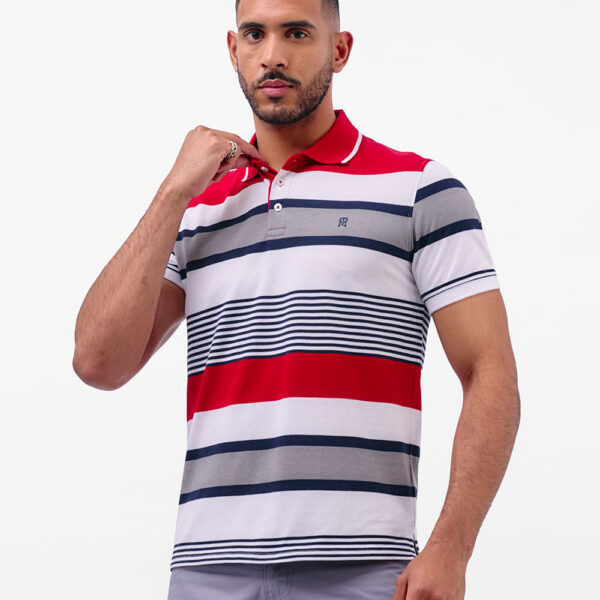 Polo Cuello Camisa Hombre Saylor Rojo Flama