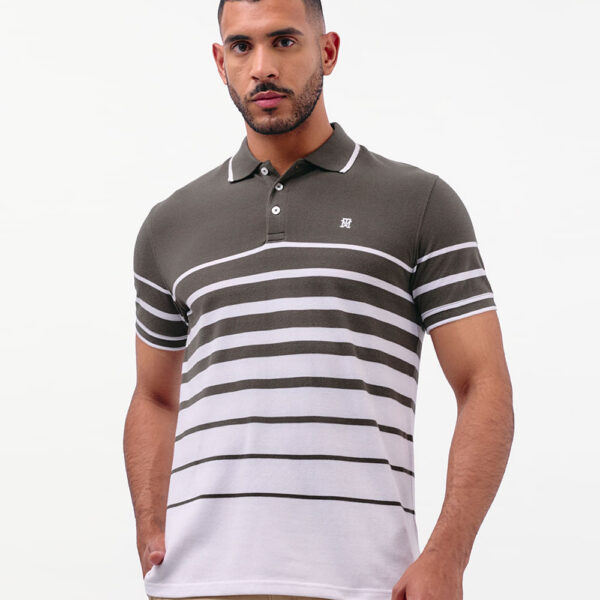 Polo Cuello Camisa Hombre Saylor Verde Forestal