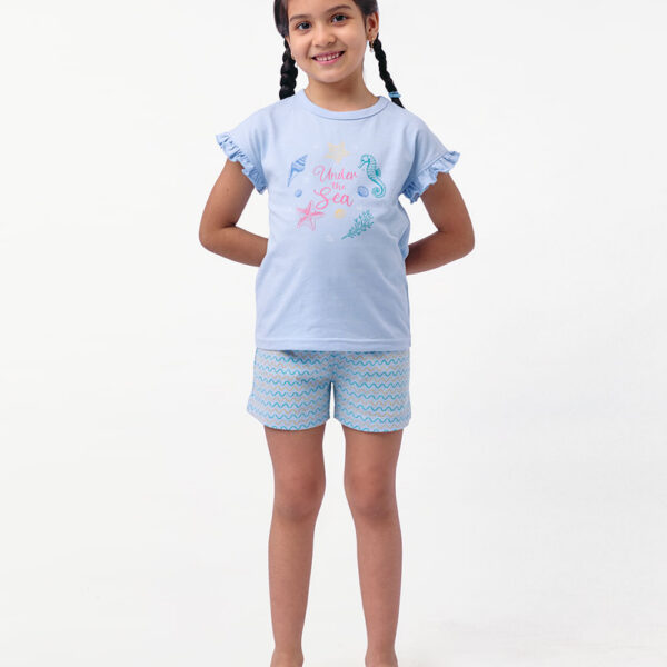 Pijama Set 2 Piezas Niña Sienna Celeste