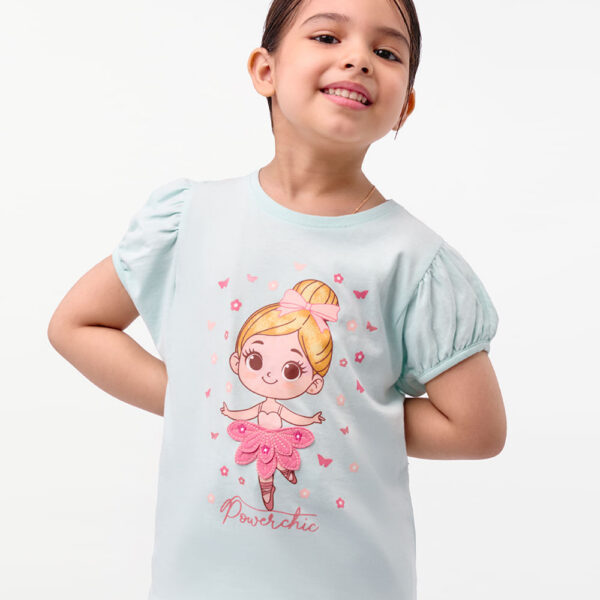 Polo Niña Ariana Aqua