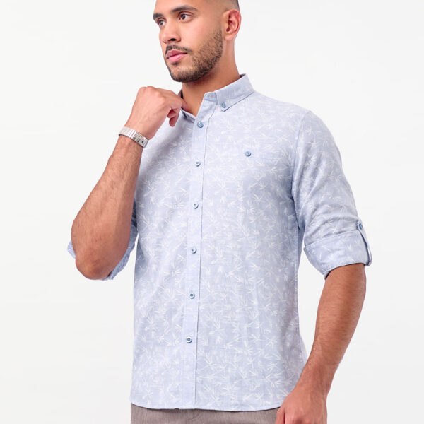 Camisa Hombre Bernar Celeste Agua
