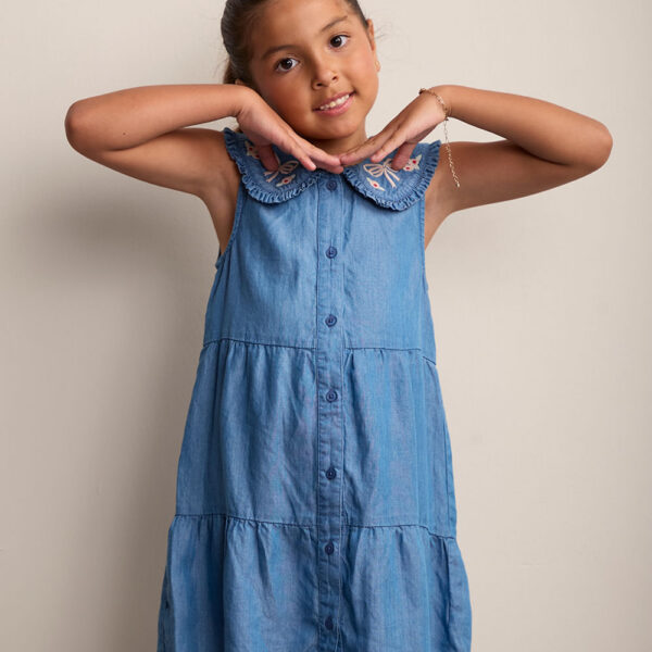 Vestido Niña Aurora Medium Wash
