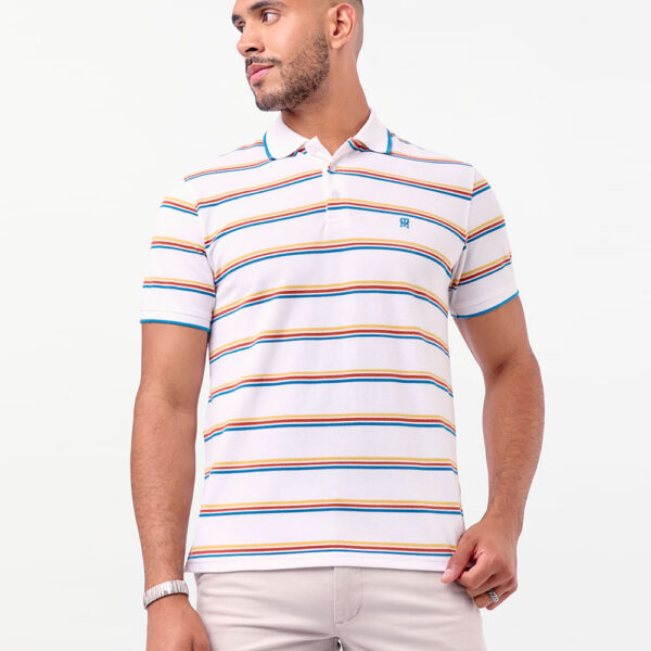 Polo Cuello Camisa Hombre Saylor Blanco Optico