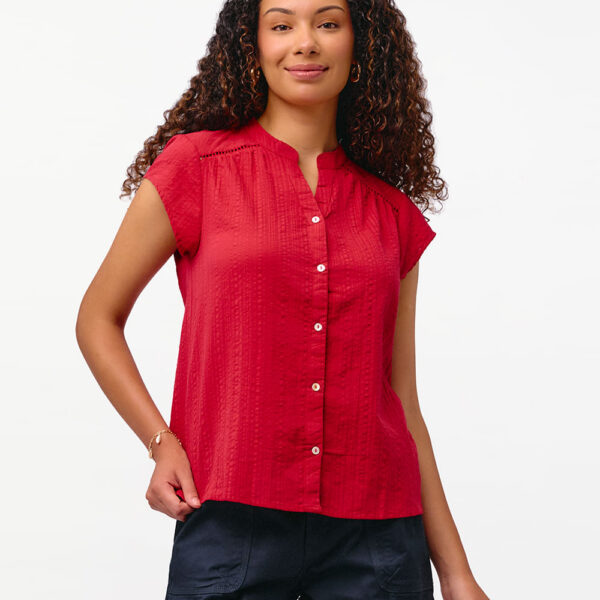 Blusa Mujer Cata Solid Teja Dusty