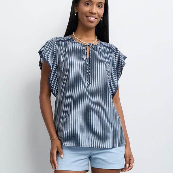 Blusa Mujer Vale Azul Náutico