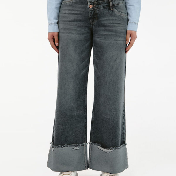 Jean Mujer Cristal Total Dirty Melange
