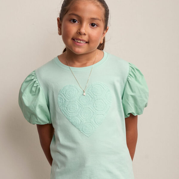Polo Niña Lorena Verde Tierra
