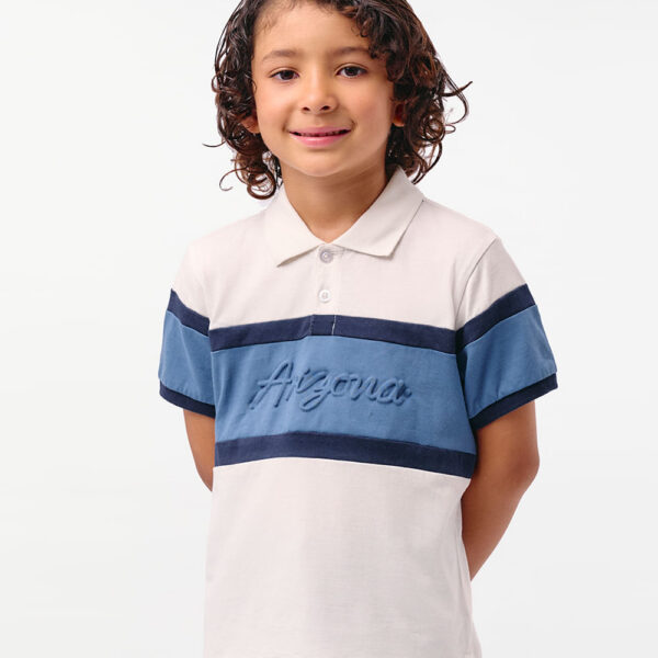 Polo Cuello Camisa Niño Nacho Blanco Optico