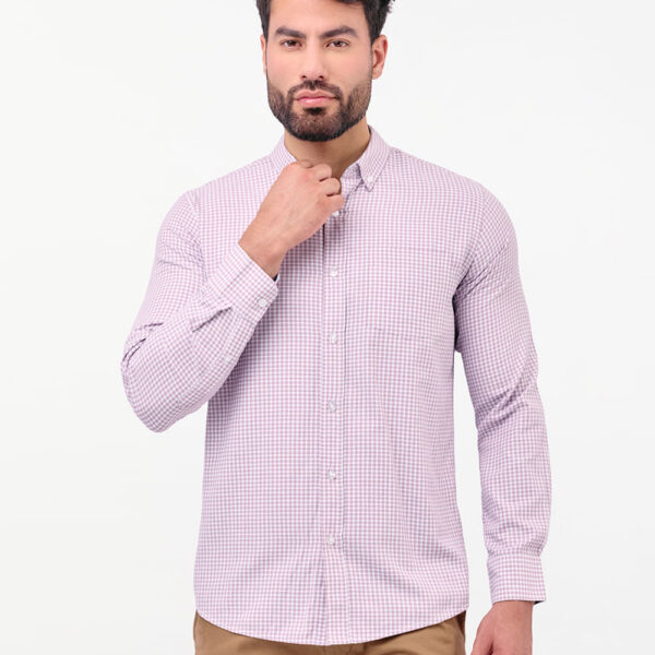 Camisa Hombre Piedro Malva Oscuro