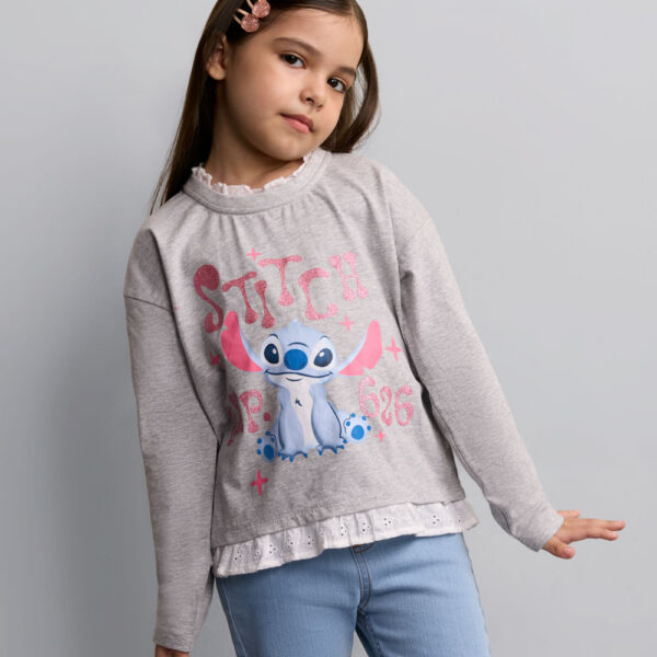 Polo Niña Cata Gris Melange