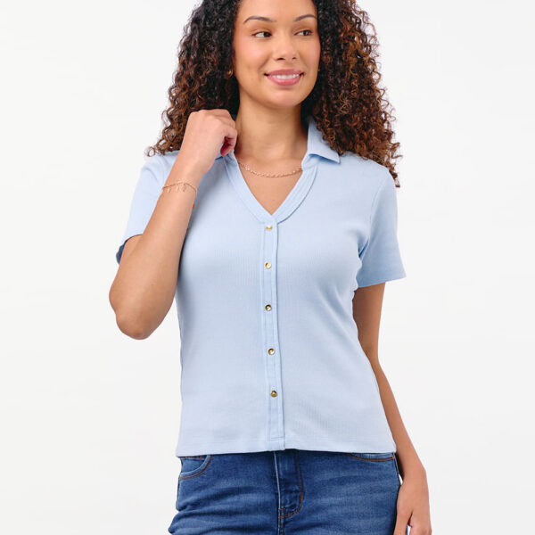 Polo Mujer Supriya Celeste