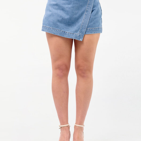 Falda Short Mujer Metzi Medium Wash