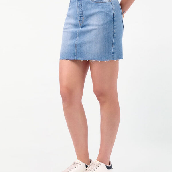 Falda Denim Mujer Zalime Total Bleach