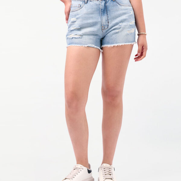 Short Denim Mujer Flavia Total Dirty Bleach