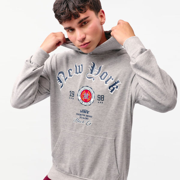 Polera Hombre Luis Gris Melange