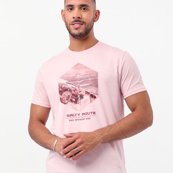 Polo Hombre Ronald Rosado Wood