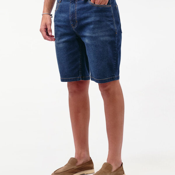 Bermuda Denim Hombre Mbappe Total Stone