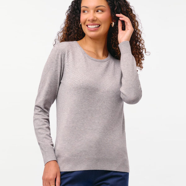 Chompa Mujer Namora 3 Gris Melange