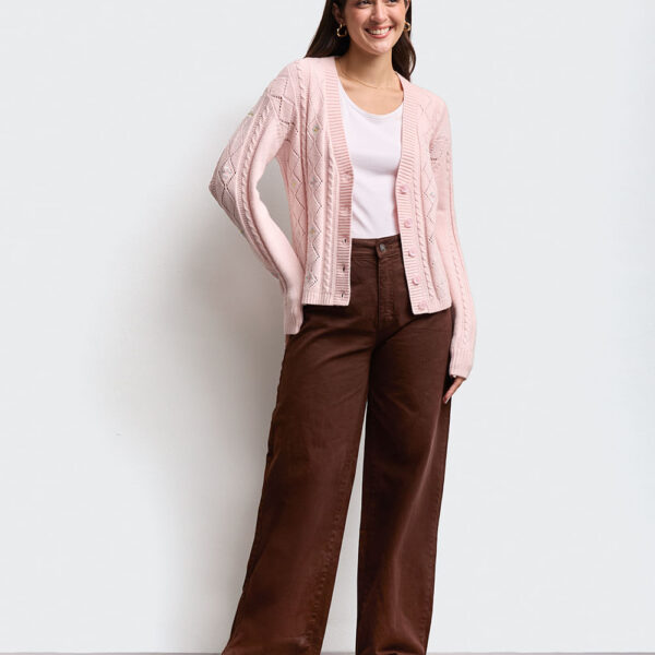 Chompa Mujer Cilia Rosado Wood