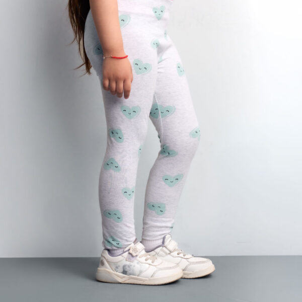 Legging Pack Niña Bella Niquel Poly Htr/turquesa Claro