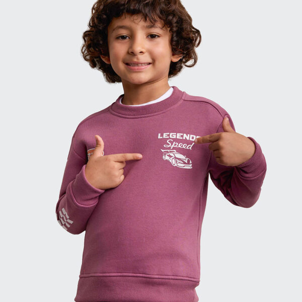 Polera Niño Franklin Malva Deco