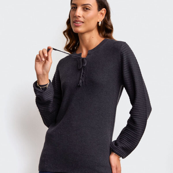 Chompa Mujer Zalam Charcoal