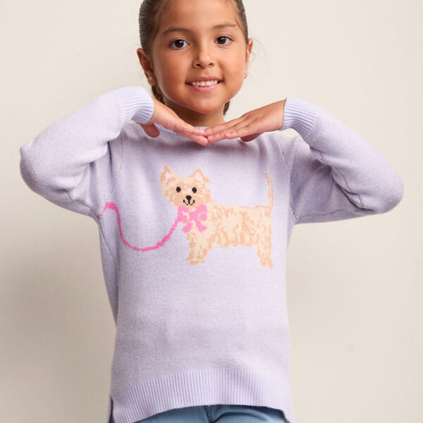 Chompa Niña Leonor Lila Violeta