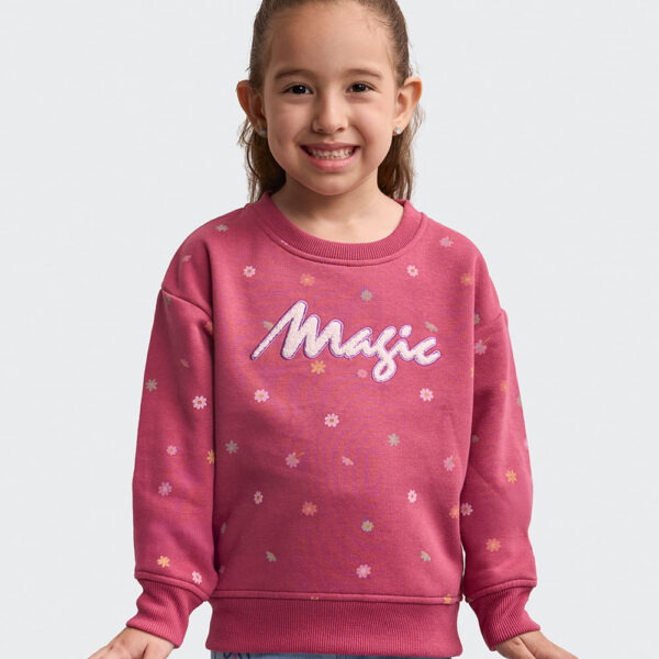 Polera Niña Francine Guinda Burdeos