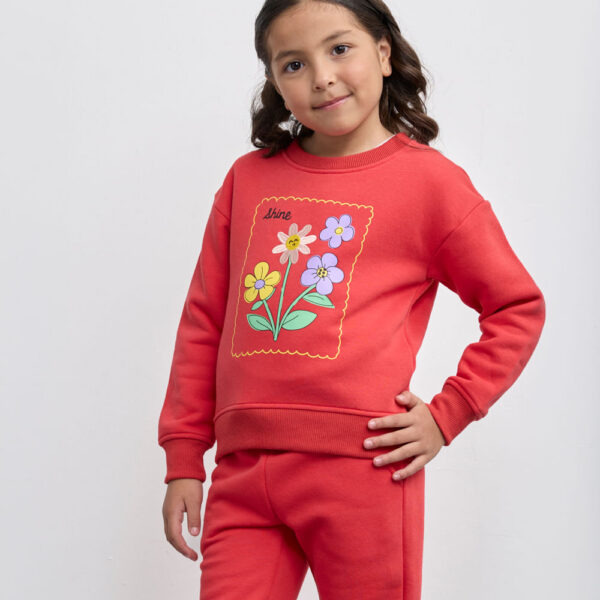 Polera Niña Francine Rojo
